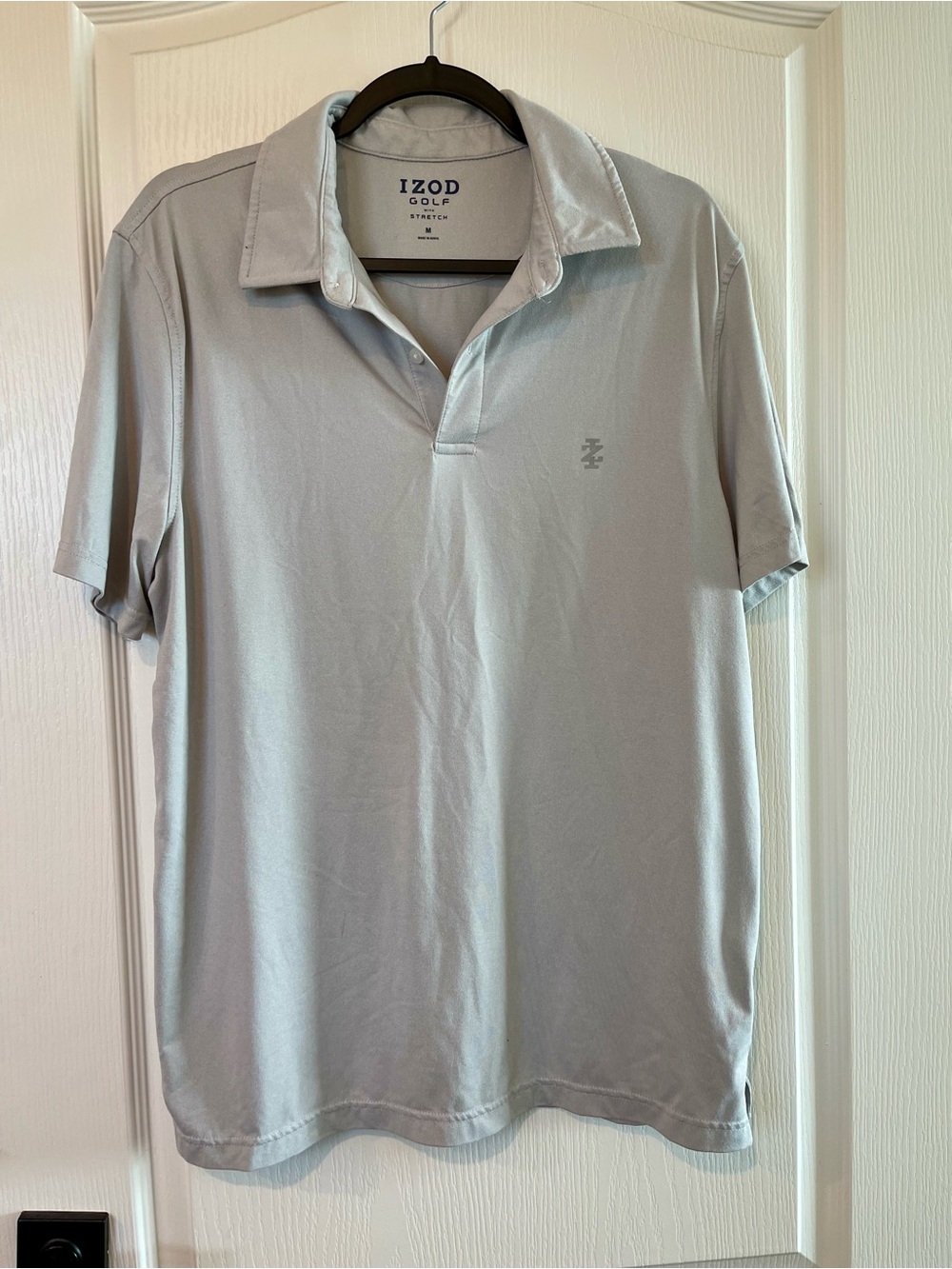 IZOD Golf Stretch Men's Light Gray Polo Shirt